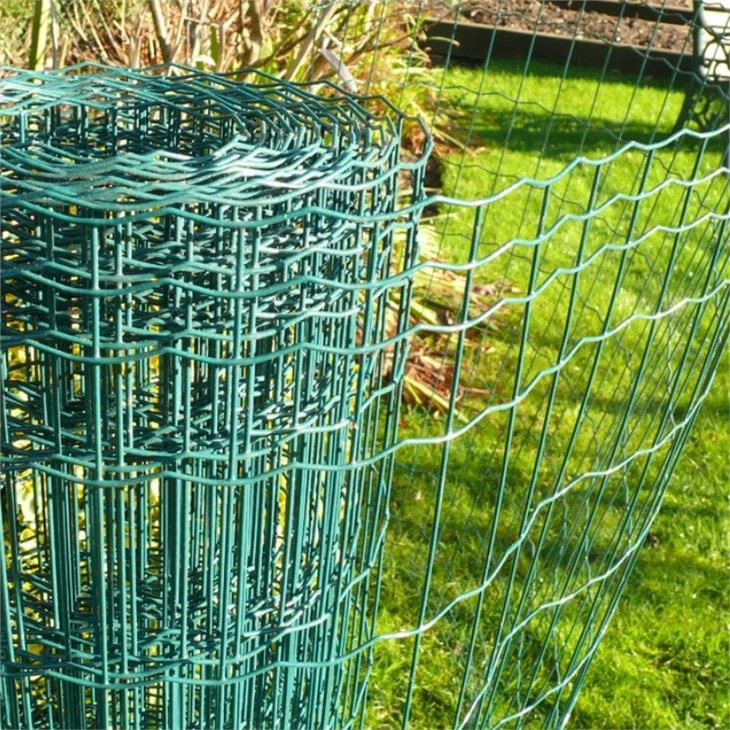 green pvc coated wire mesh