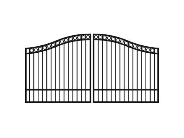 Black iron gate Black iron gate